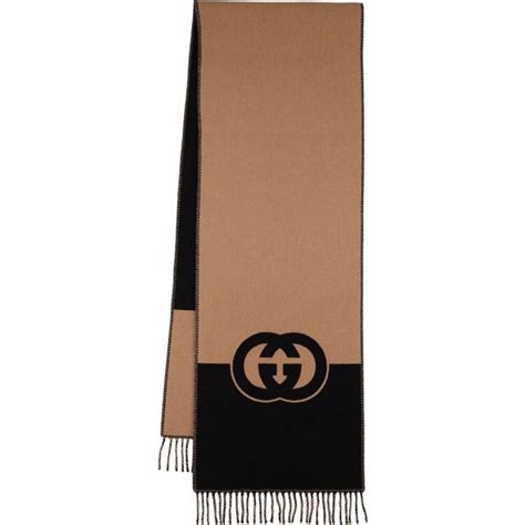 gucci cashmere scarf beige|Gucci cashmere scarf women.